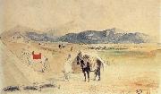 Eugene Delacroix Encampment in Morocco between Tangiers and Meknes oil painting